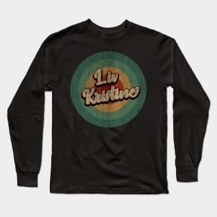 Circle Retro Vintage Liv Kristine Long Sleeve T-Shirt